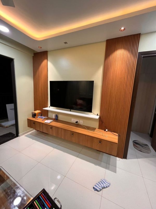 TV Cabinet & Wall Unit Interiors in Bhopal – Multiple Sites Completed by The Sofa Shoppe | Tiwari Interiors