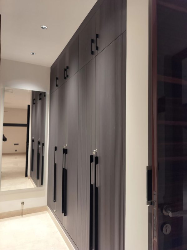 Wardrobe with Loft & Cabinet Work in Bhopal – Completed by The Sofa Shoppe | Tiwari Interiors