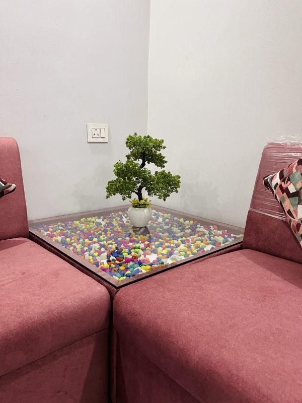 U-Shape Cherry Color Sofa Set (10 Seater) with Storage | Center & Side Tables – The Sofa Shoppe