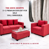 3 3+1 Premium Sofa Set with Center Table | Multiple Color Options Available