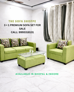3+1 Premium Sofa Set with Center Table | Multiple Color Options Available