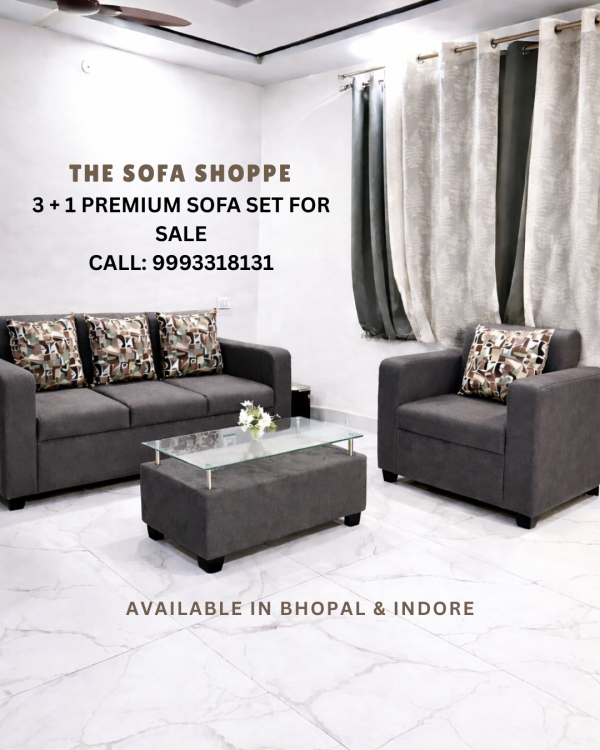 5 3+1 Premium Sofa Set with Center Table | Multiple Color Options Available